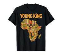 Young King Carte Africaine Motif Culture tribale Femme Homme T-Shirt