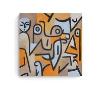 Young Moe par Paul Klee - Impression sur toile - Décoration murale pour chambre à coucher, salon - 70 x 70 cm