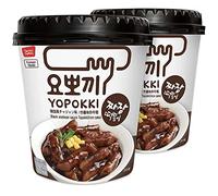 Young Poong Yopokki Black Bean Jjajang Tteokbokki Cup I Coréen Topokki Instant Retort Rice Cake (120g Tasse de 2) Collation coréenne