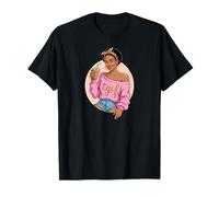 Young Queen Black Girl Drinking Coffee T-Shirt