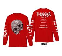 Young Thug - T-Shirt # XXL Red Unisex # Thugger Skull [Import]