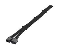 Young Wolf 12 Pin to Dual 8 Pin GPU Connector Graphics Card Power Extension Cable Adeptor Compatible with NVIDIA Ampere GEFORCE RTX 3060ti 3070 3080 FE Funder Edition (Black)