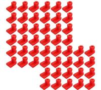 Young Wolf 50x Rouge Fixations de Fixation de vis en Plastique oeillet écrou Clip Pare - Chocs Compatible avec Opel Astra Corsa Vauxhall 24449408 1404969