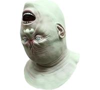 Young Wolf Costume Épais Terreur Alien Inversé Vieil Homme Tête Fantôme Maison Rangée Zombie Demon Masque Complet pour Fête Halloween, Jaune