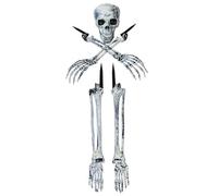 Young Wolf Halloween réaliste Skull Herbe Pile pelouse Pile Jardin décoration Skull Decor (5 pcs)