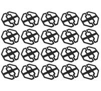 Young Wolf Lot de 20 housses de canapé inclinables à bouton fixe avec boucle antidérapante Noir