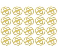 Young Wolf Lot de 20 housses de canapé inclinables avec bouton fixe et boucle antidérapante (beige)