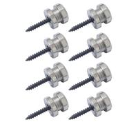 Young Wolf Lot de 4 paires (8 pièces) de verrous et boutons de sangle de guitare à dégagement rapide 11,9 x 9,9 mm avec vis de montage compatibles avec Schaller Compatible avec Grover