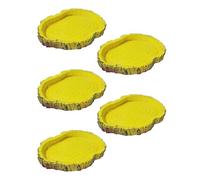 Young Wolf Lot de 5 mangeoires rampantes pour animaux domestiques - Surface lisse - Support d'eau pour lézard