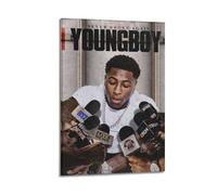 YoungBoy Impression sur toile « Never Broke Again » - Cadeau idéal pour vos amis ou votre propre utilisation - Décoration de chambre à coucher, salon - 30 x 45 cm