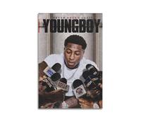 YoungBoy Impression sur toile « Never Broke Again » - Cadeau pour vos amis ou pour votre propre utilisation - Décoration de chambre à coucher, salon - Esthétique - Style sans cadre - 50 x 75 cm