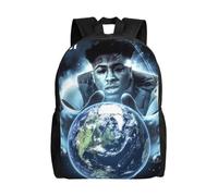 YoungBoy Never Broke Again Planet Sac à dos léger unisexe basique pour la journée, cartable, cartable pour ordinateur portable, sac à dos de voyage, S-XTYD2673 Noir