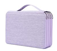 YOUNGCOL Trousse à crayons de couleur à 200 emplacements de grande capacité (violet, 200 emplacements)