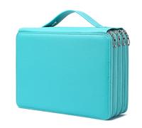 YOUNGCOL Trousse à crayons de couleur à 200 emplacements - Organiseur de luxe en tissu Oxford avec fermeture éclair - Grande boîte à crayons pour crayons de couleur, crayons aquarelle