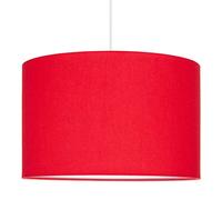 youngDECO® Suspension Luminaire 2xE27, abat-jour en tissu (coton) Ø38cm,diffuseur de lumière supplémentaire, lampe suspendue pour chambre d'enfant, salon, chambre, hall et bureau