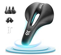 YOUNGDO Selle de Velo Ultra Confortable, Selle Vélo Étanche Améliorée, Selle Velo Confortable, avec Design Ergonomique, Doux, Respirant, pour Hommes et Femmes (VTT)