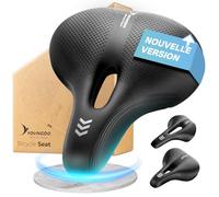 YOUNGDO Selle de Velo Ultra Confortable, Selle Vélo Étanche Améliorée, Selle Velo Confortable, avec Design Ergonomique, Doux, Respirant, pour Hommes et Femmes (City)