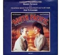 YOUNGER THAN SPRINGTIME/I'M GONNA WASH THAT MAN RIGHT 7" (45) UK CBS 1986 FROM SOUTH PACIFIC (6501247) PIC SLEEVE