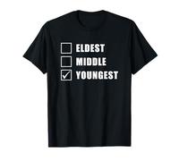 Youngest Middle Eldest - Matching Family Brother Sister T-Shirt