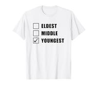 Youngest Middle Eldest - Matching Family Brother Sister T-Shirt