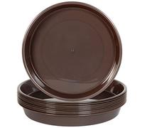 Youngever Lot de 10 soucoupes en Plastique de 25 cm, épaisses et résistantes, idéales pour Les Plantes d'intérieur et d'extérieur