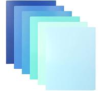 Youngever Lot de 12 Two Pocket Folders, Two Pocket Dossiers, Portfolios Plastique en 6 Couleur (Coastal)