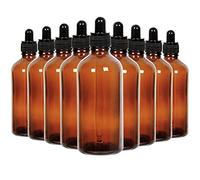Youngever Lot de 16 Flacon Compte Gouttes en Verre 120mL (Amber)