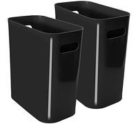 Youngever Lot de 2 Poubelle pour Cuisine, Salle de Bain, Bureau 10L (Black)