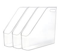 Youngever Lot de 3 Organiseur de Dossiers de Fichiers, File Bin Storage, Boîte de Rangement de Bureau, Organisateur De Bureau Porte-Fichiers