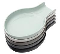 Youngever Lot de 5 Repose Cuillère Cuisine, Porte Cuillères en Plastique