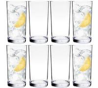 Youngever Lot de 8 Verre d'eau Plastique 500ML, Gobelets Incassable (Clear)