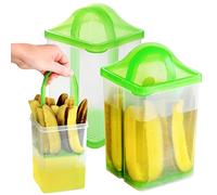 Youngever Pot à Cornichons avec Passoire, Bocal de Pickles avec Passoire