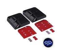 Youngine 2 Pcs Porte de Voiture sans Fil LED Projecteur Lumière Courtoisie Bienvenue Logo de la Chauve-Souris Lampe Shadow Fantôme Lumière Fonctionne avec Un capteur magnétique