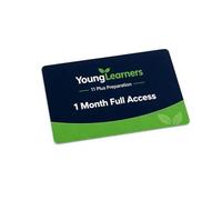 YoungLearners 11 Plus Révision - Carte d'accès complet 1 mois - Mathématiques, anglais, raisonnement verbal et non verbal