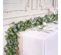 YOUNGLEAVES Lot de 2 guirlandes d'eucalyptus artificielles de 1,5 m pour décoration murale d'intérieur et d'extérieur