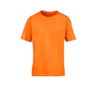 Youngly Value Weight T-shirt unisexe pour enfant 100 % coton, Orange, 3-4 ans