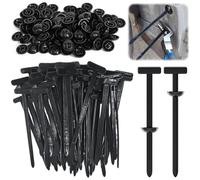 YOUNGSAY 200 PCS Nylon Universal Cable Tie Buckle, 93 x 5 mm Serre Cable en Nylon Autobloquants, Noir Boucle de Serre-Câble Universelle pour Réparation Automobile