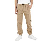 YoungSoul Pantalon Garçon en Coton Pantalon Cargo Jogger Enfant Taille Elastique Kaki 13-14 Ans