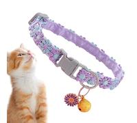 Youngwier Collier de Chat, col de Chat avec Cloche,Colliers de Rupture de Chaton avec Pendentif | Charmand de Compagnie de Longueur réglable pour Les Petits Animaux Moyens Chiens Chiots