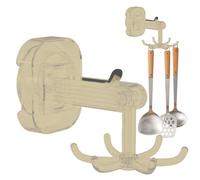 Youngwier Crochet à six griffes, crochets à ustensiles rotatifs - Crochets d'aspiration rotatifs à 360 degrés avec 6 griffes | Organisateur de douche, rangement de salle de bain pour cuisine, salle de