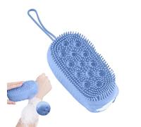 Youngwier Exfoliant Silicone - Brosse de Douche Corporelle,Accessoire de Nettoyage Visage Dos Jambes Brosse 2 Faces
