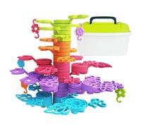 Youngwier Jouets d'Empilement pour | Arbre d'Équilibre à Empiler,Activités STEM Filles Garçons 3 Ans et Plus - Noël Anniversaire Maternelle École Maison