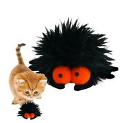Youngwier Jouets pour Chats d'intérieur, balles pour Chats, Jouet pour Chat, araignée d'halloween, à Chat,Chaton Doux interactif en Peluche Jouets araignée - Jouet araignée en Peluche pour Chat,