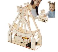 Youngwier Kit d'assemblage de navires de Pirate, kit de Construction de navires | Ship Pirate en Bois | Kit d'expérience en Sciences en Bois pour Les élèves de 7 à 14 Ans - Jouet éducatif de l'école