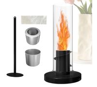 Youngwier Lampe Tornado, lampe de table Tornado, feu de table pour table de chevet, balcon, chambre à coucher, soirée cinéma, fête d'anniversaire
