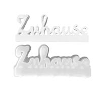 Youngwier Moules à lettres, formes de lettres allemandes pour résine époxy, argile à modeler, pour la fabrication de bougies
