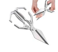 Youngwier Multifonctionnels Et Robustes Avec Casse-noix, 23.8x10.6cm Acier Inoxydable Multifunctional Heavy-Duty Kitchen Shears, Ciseaux De Cuisine Robuste Pour Viande Poisson