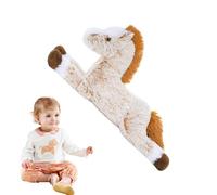 Youngwier Peluche Cheval - Animal en Peluche Collector,Peluche Douce Et pour Collection Décoration Mignon Éducatif Ferme Zoo École Pâques Fille Bébé Famille Extérieur