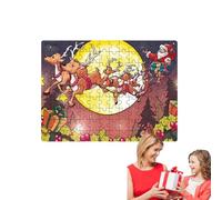 Youngwier Puzzle de Noël - Puzzle de Père Noël - Puzzle de souhaits de Noël - Jeu éducatif pour enfants âgés de 2 à 8 ans - Cadeau d'anniversaire