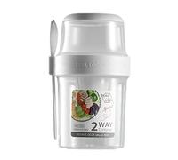 Youngwier Shaker à Salade - Shaker à Salade Keep Fit avec couvercles et Fourchette,Keep Fit Salade Repas Shaker Tasse avec Porte-Dressing, 29/36 Oz Saine Salade Récipient, Légumes Petit Déjeuner
